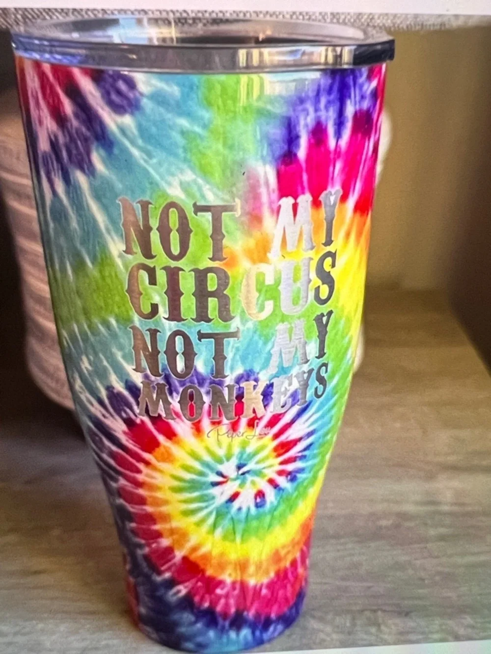 Not My Circus Not My Monkeys 27 ounce Tumbler Cup